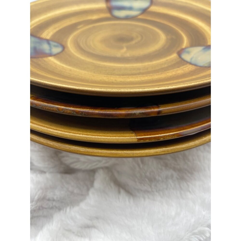 Vintage Sango Splash Brown Set of Four Dinner Plates 11" - Picture 9 of 9